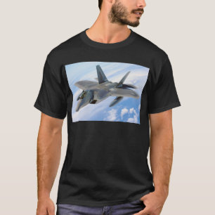 Camiseta avião militar de raptor
