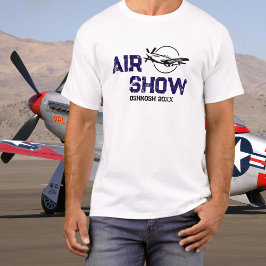 Camiseta Avião Militar V WW2 P-51 Vintage