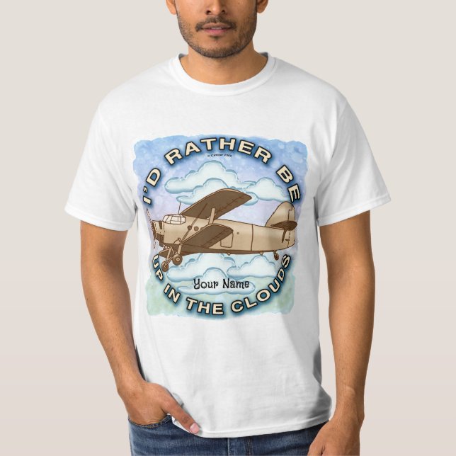 Camiseta Avião Nuvens (Frente)