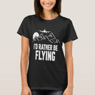 Camiseta Avião-piloto Avião Avião Avião Eu Preferencialment
