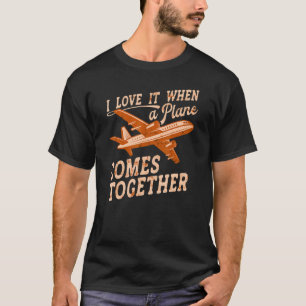 Camiseta Avião-Piloto de Aeronave Preso Pun para uma Empres
