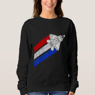 Camiseta Avião Raptor F-22 EUA contrai azul branco vermelho