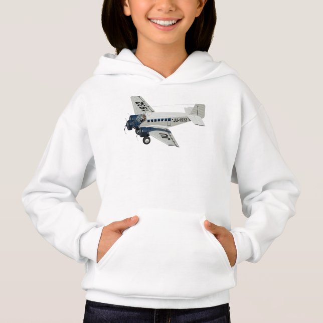 Camiseta Avião retrô de desenho animado (Frente)