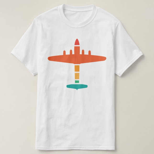 Camiseta avião retroaéreo (Frente do Design)