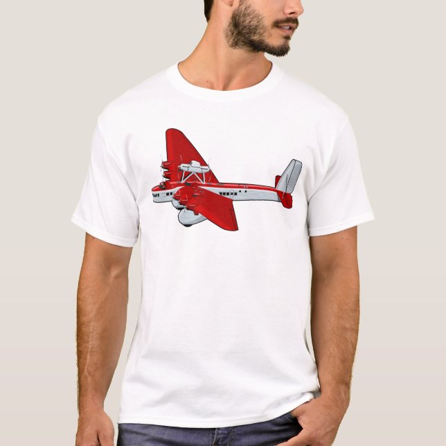Camiseta Avião retrógrado de animação (Frente)
