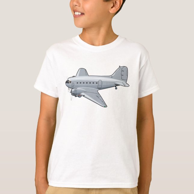 Camiseta Avião retrógrado de animação (Frente)