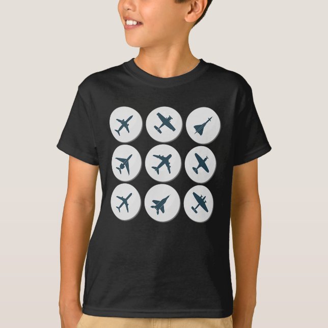 Camiseta Avião Voando Piloto Aniversário Presente Ideia Mãe (Frente)
