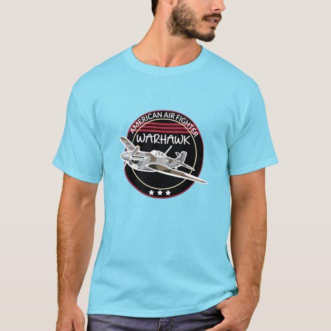 Camiseta Avião WW2 P-40 Warhawk (Frente)