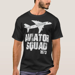 Camiseta Aviator Squad Airplane melhores amigos manga longa