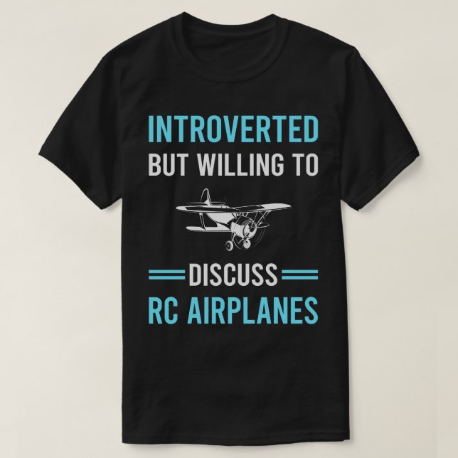 Camiseta Aviões Aviões de Avião RC Introduzidos (Frente do Design)