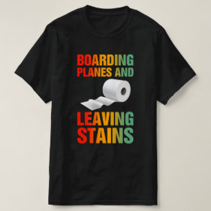 Camiseta Aviões De Bordo Que Saem Da Mancha