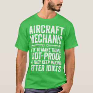 Camiseta Aviões De Fixação Mecânica Funny
