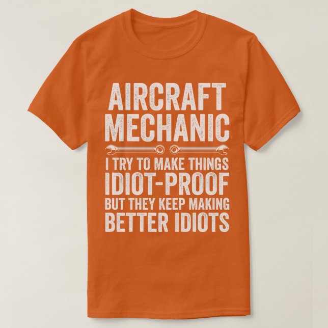 Camiseta Aviões De Fixação Mecânica Funny (Frente do Design)