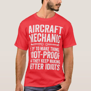 Camiseta Aviões De Fixação Mecânica Funny