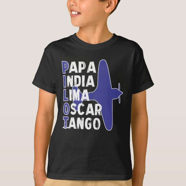 Camiseta Aviões planos piloto do vôo do avião (Frente)