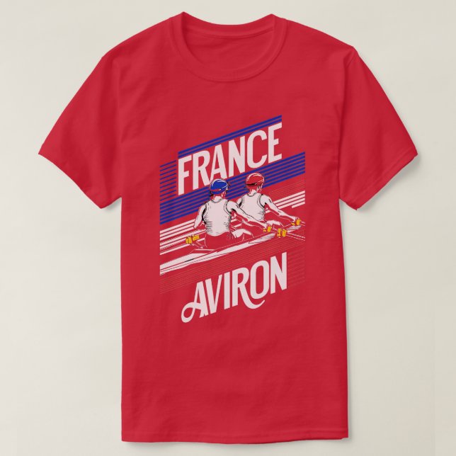 Camiseta Aviron Supporter Comptition Sportive France Rows (Frente do Design)