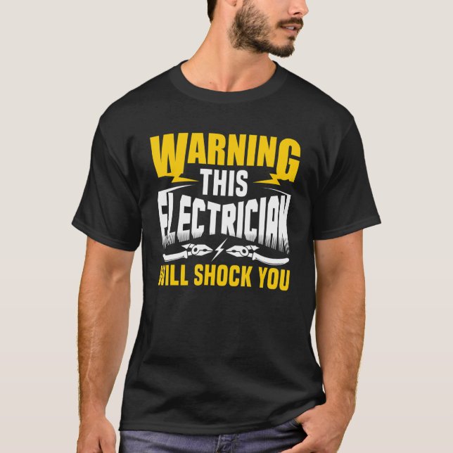 Camiseta Avisar Este Eletrônico Vai Te Chocar Elétrico (Frente)