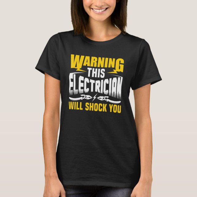 Camiseta Avisar Este Eletrônico Vai Te Chocar Elétrico (Frente)