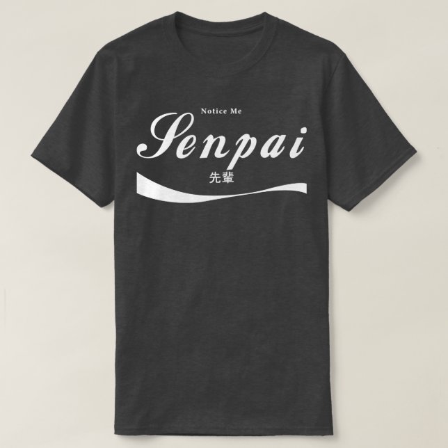 Camiseta Avise-me Senpai (Frente do Design)