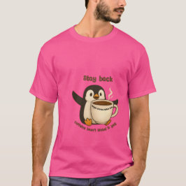 Camiseta Aviso ao Café Pinguim