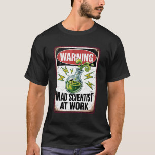 Camiseta Aviso ao Professor de Ciência Mad-Scientist Hallow