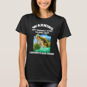 Camiseta Aviso Aos Pescadores De Bassas De Boca Largemouth