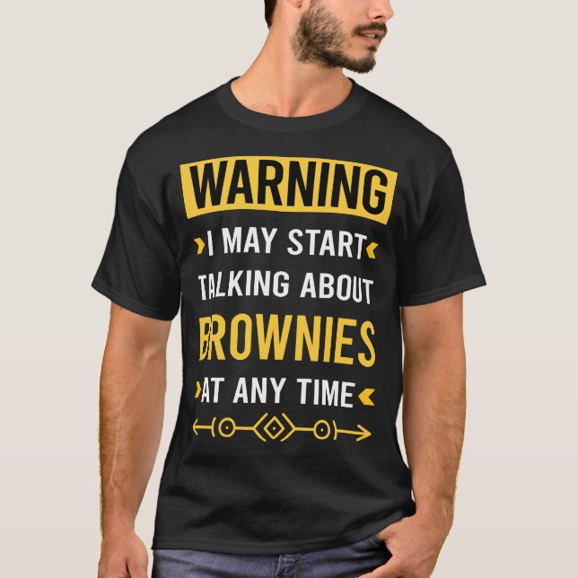 Camiseta Aviso Brownie Brownies (Frente)