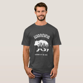 Camiseta Aviso Clássico Cuidado Com O Urso