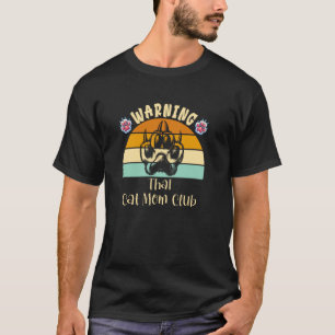 Camiseta Aviso Clube de Mãe de Gato Tailandesa para Mulhere