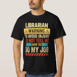 Camiseta Aviso da Bibliotecária