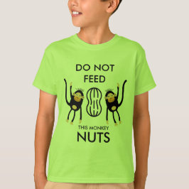 Camiseta Aviso de Alergia a Nozes em Crianças
