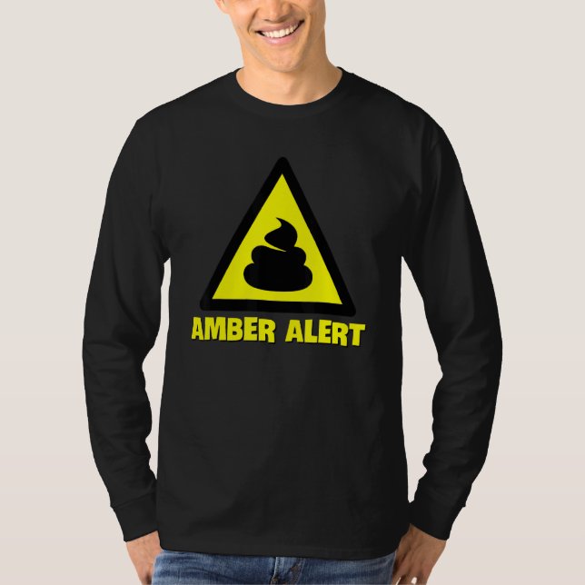 Camiseta Aviso de alerta âmbar (Frente)