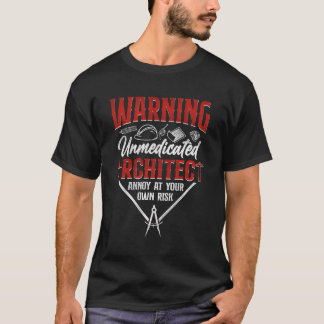 Camiseta Aviso de Arquitetura de Estudantes Arquitetos Não-