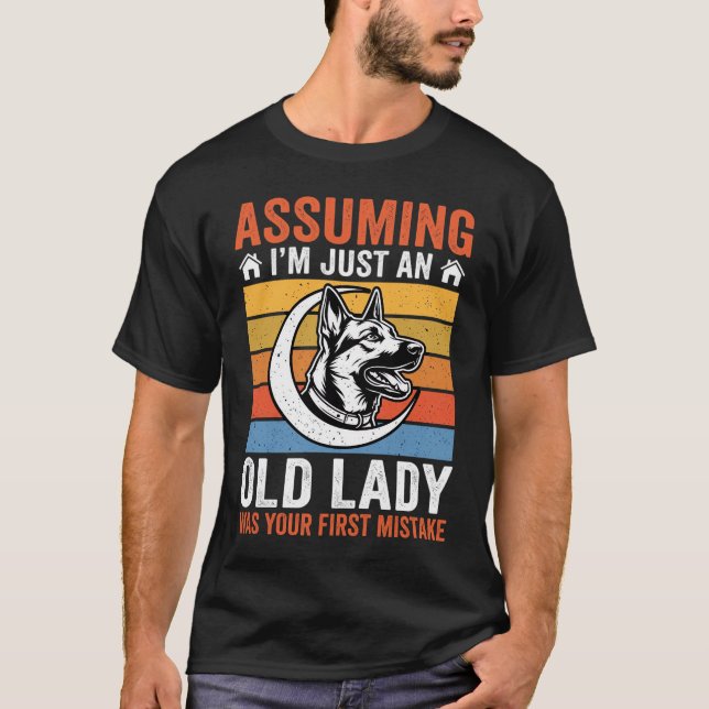 Camiseta Aviso de Cadela Retro (Frente)