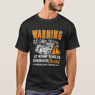 Camiseta Aviso de Carros RC Movendo Rápido Modo RC de Contr