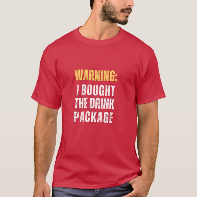 Camiseta Aviso De Cruzeiro: Comprei Engraçado O Pacote De B (Frente)