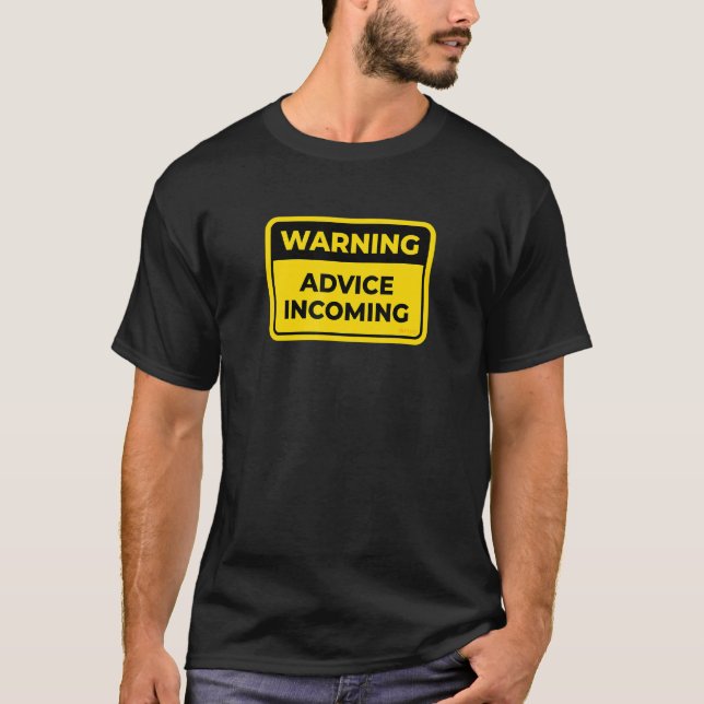 Camiseta Aviso de entrada Engraçado Sinal de Palavra Piada  (Frente)