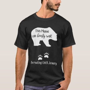 Camiseta Aviso de Gravidez Data de Vencimento em Janeiro