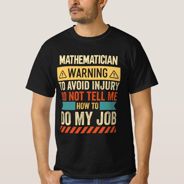 Camiseta Aviso de Matemático (Frente)