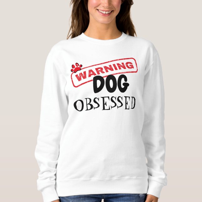 Camiseta Aviso de Obsessão de Cães (Frente)