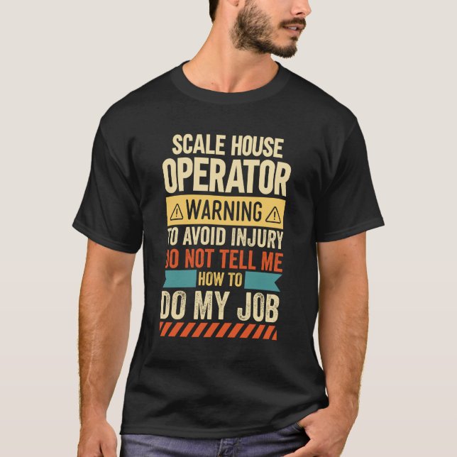 Camiseta Aviso de Operador de Câmara de Escala (Frente)