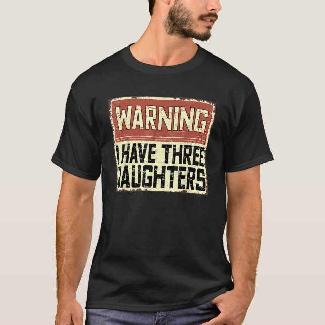 Camiseta Aviso De Pai De Piada De Pai Engraçado Retro Eu Te (Frente)