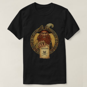 Camiseta Aviso de Pirata de Manchas Pretas