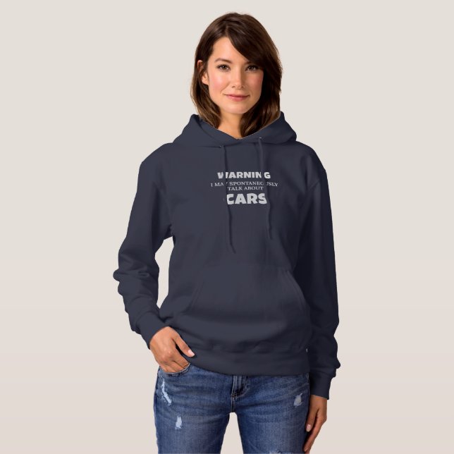 Camiseta Aviso De Presente Para Entusiastas De Carro Pode F (Frente Completa)