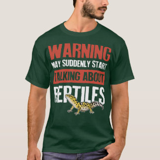 Camiseta Aviso De Repente Falando Sobre Répteis