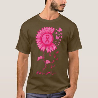 Camiseta Aviso de Sensibilização do Cancer de Fita Rosa de 