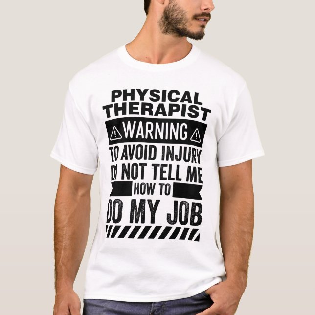 Camiseta Aviso de Terapia Física (Frente)