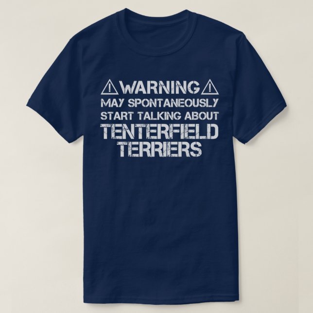 Camiseta Aviso de Terrier de Tenterfield (Frente do Design)