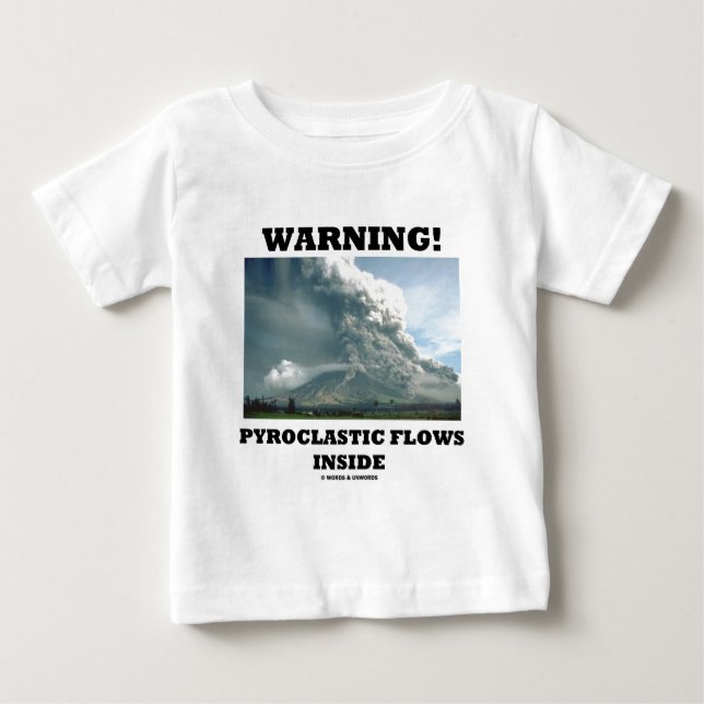 Camiseta Aviso! Dentro de Fluxos Piroclásicos (vulcanologia (Frente)