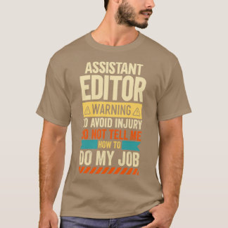 Camiseta Aviso do Editor do Assistente